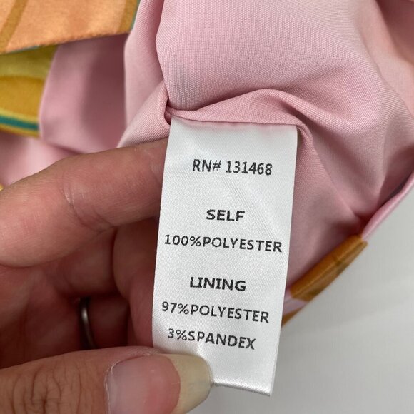 NWT FATE Tropical Print Cropped Jacket Shoulder Pads Womens Size Medium Resort - Picture 5 of 8